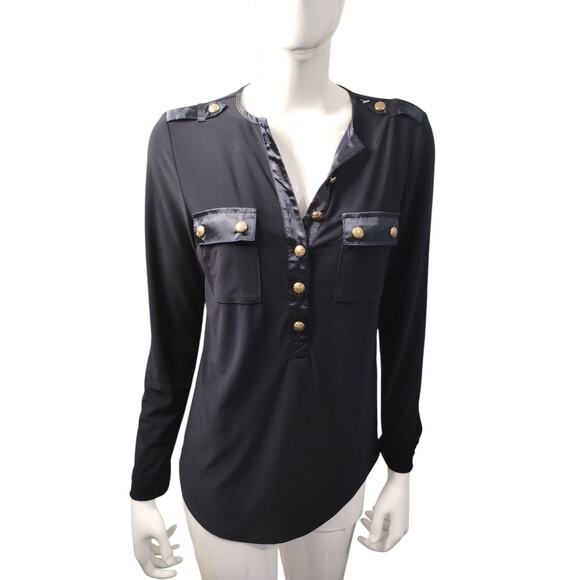 Elie Tahari Women's size Medium Quiet Luxury Old Money Preppy Country Club Top - Picture 6 of 13